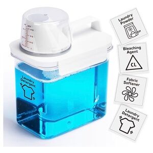 Laundry Detergent Dispenser-1 Pack, 37 oz with 4 Removable Labels